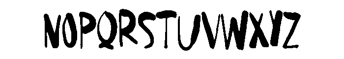 Offhand Brush Regular Font UPPERCASE