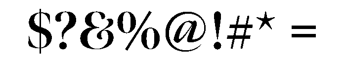 Ogg Display Bold Font OTHER CHARS