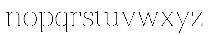 Ogg Display Extra Light Font LOWERCASE