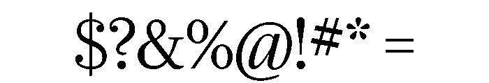 Ogg Text Extra Light Font OTHER CHARS