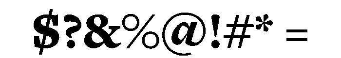 Ogg Text Heavy Font OTHER CHARS