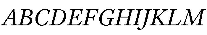Ogg Text Italic Font UPPERCASE