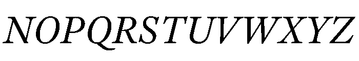 Ogg Text Italic Font UPPERCASE