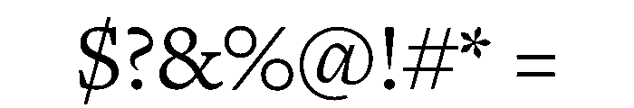 Ogg Text Regular Font OTHER CHARS