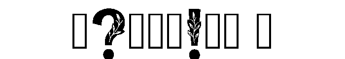 Ogee Regular Font OTHER CHARS