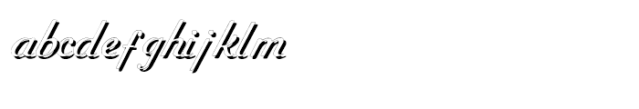 Ogden Shadow Font LOWERCASE