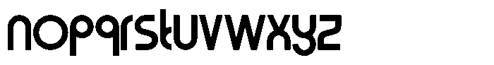 Ogafo Font LOWERCASE