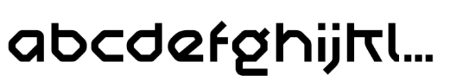 Ogfro Bold Font LOWERCASE