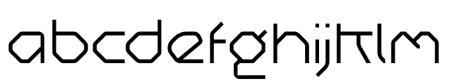 Ogfro Light Font LOWERCASE