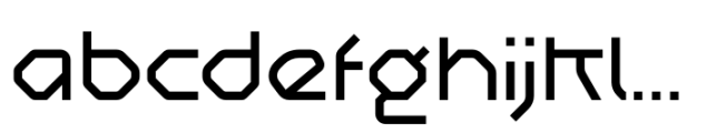 Ogfro Regular Font LOWERCASE