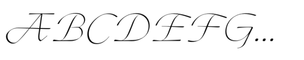 Ogg Display Thin Italic Font UPPERCASE