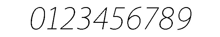 Ohno Casual Variable Extra Light Italic Font OTHER CHARS