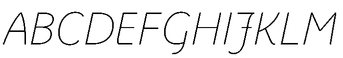 Ohno Casual Variable Italic Font UPPERCASE