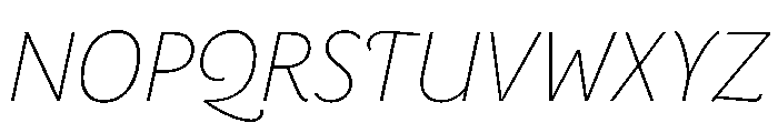 Ohno Casual Variable Italic Font UPPERCASE