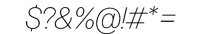 Ohno Casual Variable Light Italic Font OTHER CHARS