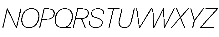 Ohno Casual Variable Light Italic Font UPPERCASE