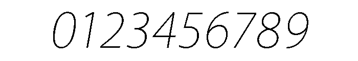 Ohno Casual Variable Thin Italic Font OTHER CHARS
