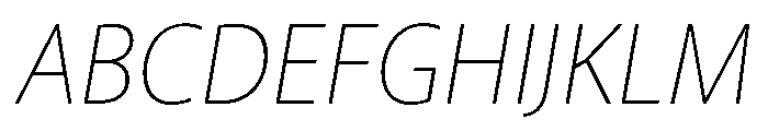 Ohno Casual Variable Thin Italic Font UPPERCASE