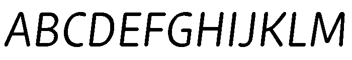 Ohno Softie Variable Italic Font UPPERCASE
