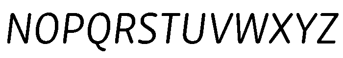 Ohno Softie Variable Italic Font UPPERCASE