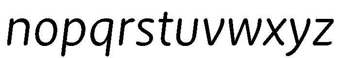 Ohno Softie Variable Italic Font LOWERCASE