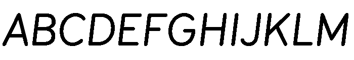 Ohno Softie Variable Medium Italic Font UPPERCASE