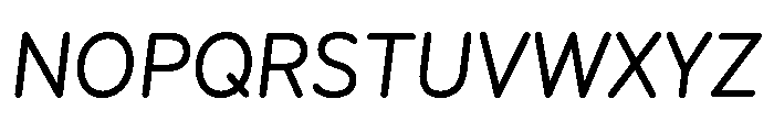 Ohno Softie Variable Medium Italic Font UPPERCASE