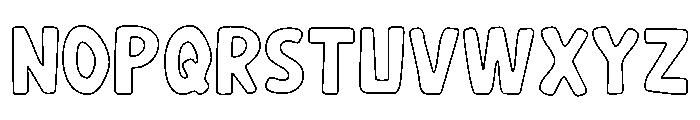 OHGUMI-Outline Font UPPERCASE