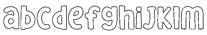 OHGUMI-Outline FONT