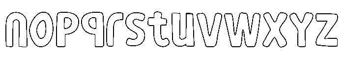 OHGUMI-Outline Font LOWERCASE