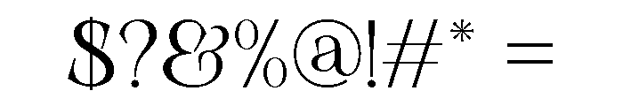OHHO Regular Font OTHER CHARS