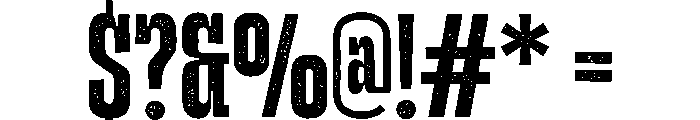 Ohaus Regular Font OTHER CHARS