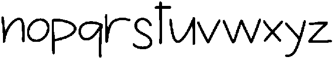 Oh Jellybeans Sans Regular otf (400) Font LOWERCASE