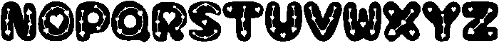 Oh My Darling Regular otf (400) Font UPPERCASE