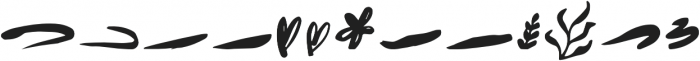 Oh So Lovely Solid Doodles otf (400) Font LOWERCASE