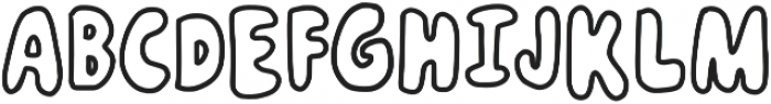 Oh Sweet Mrs Claus CookieOutline otf (400) Font LOWERCASE