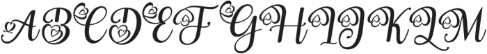 OhHoneyScript-Italic otf (400) Font UPPERCASE