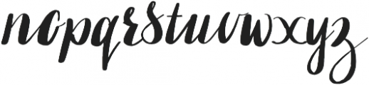 OhPrettyPlease Hand Lettered otf (400) Font LOWERCASE