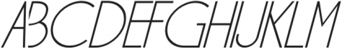 OhioFont-Italic otf (400) Font UPPERCASE
