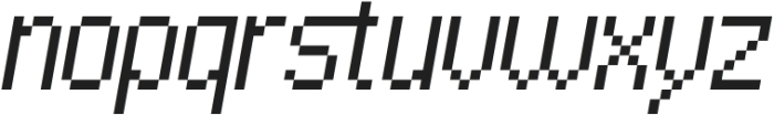 Ohpixel Slant otf (400) Font LOWERCASE