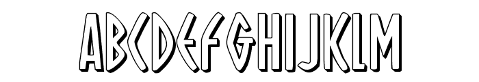 Oh Mighty Isis 3D Font LOWERCASE