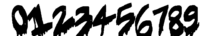 OhTheHorror Font OTHER CHARS