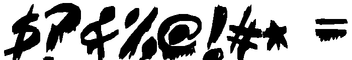 OhTheHorror Font OTHER CHARS