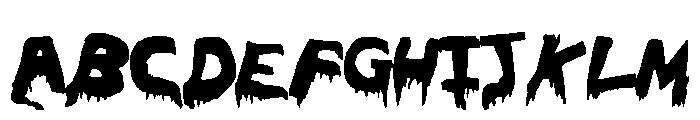 OhTheHorror Font UPPERCASE
