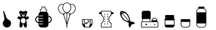 Oh Icons Baby Font LOWERCASE