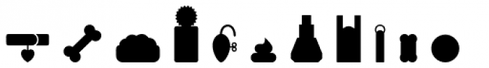 Oh Icons Pets Black Font LOWERCASE