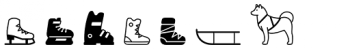 Oh Icons Winter Font UPPERCASE