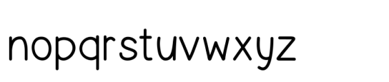 Oh Mabuboo Regular Font LOWERCASE