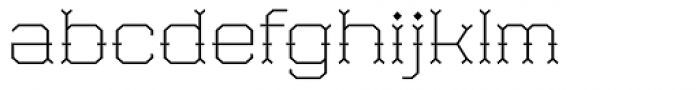 Ohana Wide Light Font LOWERCASE