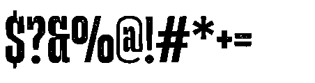 Ohaus Font OTHER CHARS